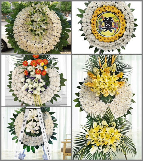 安徽池州市贵池区涓桥镇普丰村花圈速递